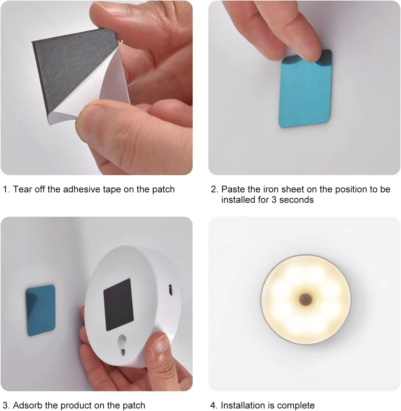 چراغ خواب ال ای دی دو عددی SKY-TOUCH: چراغ حسگر حرکتی، لامپ القایی هوشمند بدنه، چراغ کابینت بی سیم قابل شارژ USB، دارای 2 حالت رنگی برای راه پله، اتاق خواب، اتاق نشیمن، حمام، آشپزخانه، گاراژ، کمد لباس چراغ خواب ال ای دی دو عددی SKY-TOUCH: چراغ حسگر حرکتی، لامپ القایی هوشمند بدنه، چراغ کابینت بی سیم قابل شارژ USB، دارای 2 حالت رنگی برای راه پله، اتاق خواب، اتاق نشیمن، حمام، آشپزخانه، گاراژ، کمد لباس