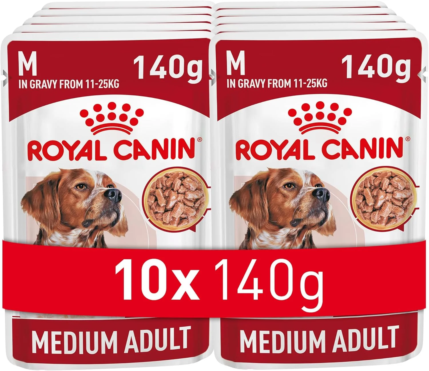 غذای مرطوب سگ بالغ نژاد متوسط رویال کنین - 140 گرم غذای مرطوب سگ بالغ نژاد متوسط رویال کنین - 140 گرم