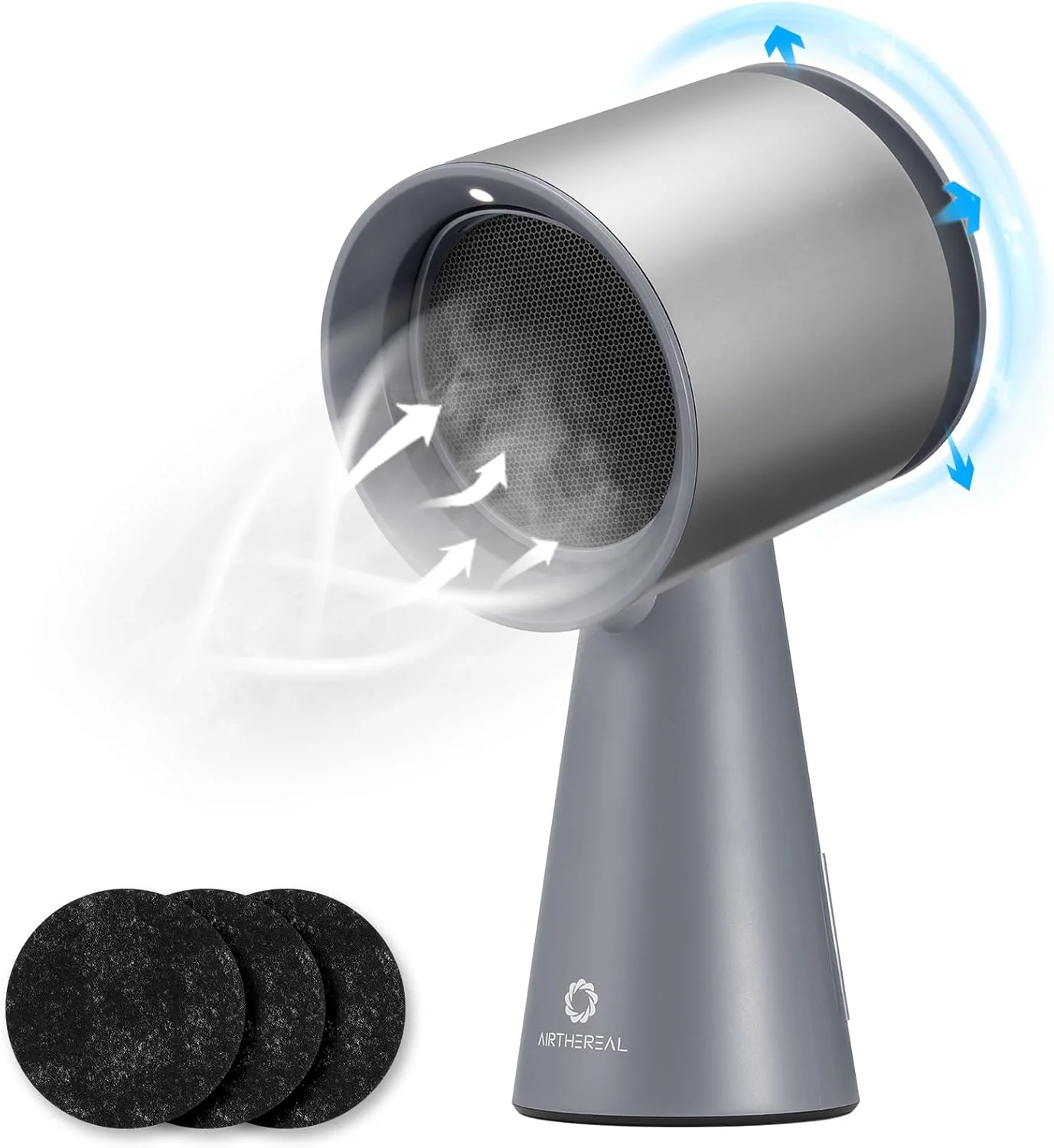 هود رومیزی ایرثیریال RH180 با 3 سرعت و فنجان بزرگ جمع آوری روغن، فیلتر کربنی آلومینیومی جداشدنی، فن تهویه آشپزخانه قابل حمل با صدای کم برای پخت و پز، نقره ای هود رومیزی ایرثیریال RH180 با 3 سرعت و فنجان بزرگ جمع آوری روغن، فیلتر کربنی آلومینیومی جداشدنی، فن تهویه آشپزخانه قابل حمل با صدای کم برای پخت و پز، نقره ای