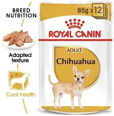 پوچ غذای مرطوب سگ بالغ نژاد چی‌واوا رویال کنین (12 عدد 85 گرمی)