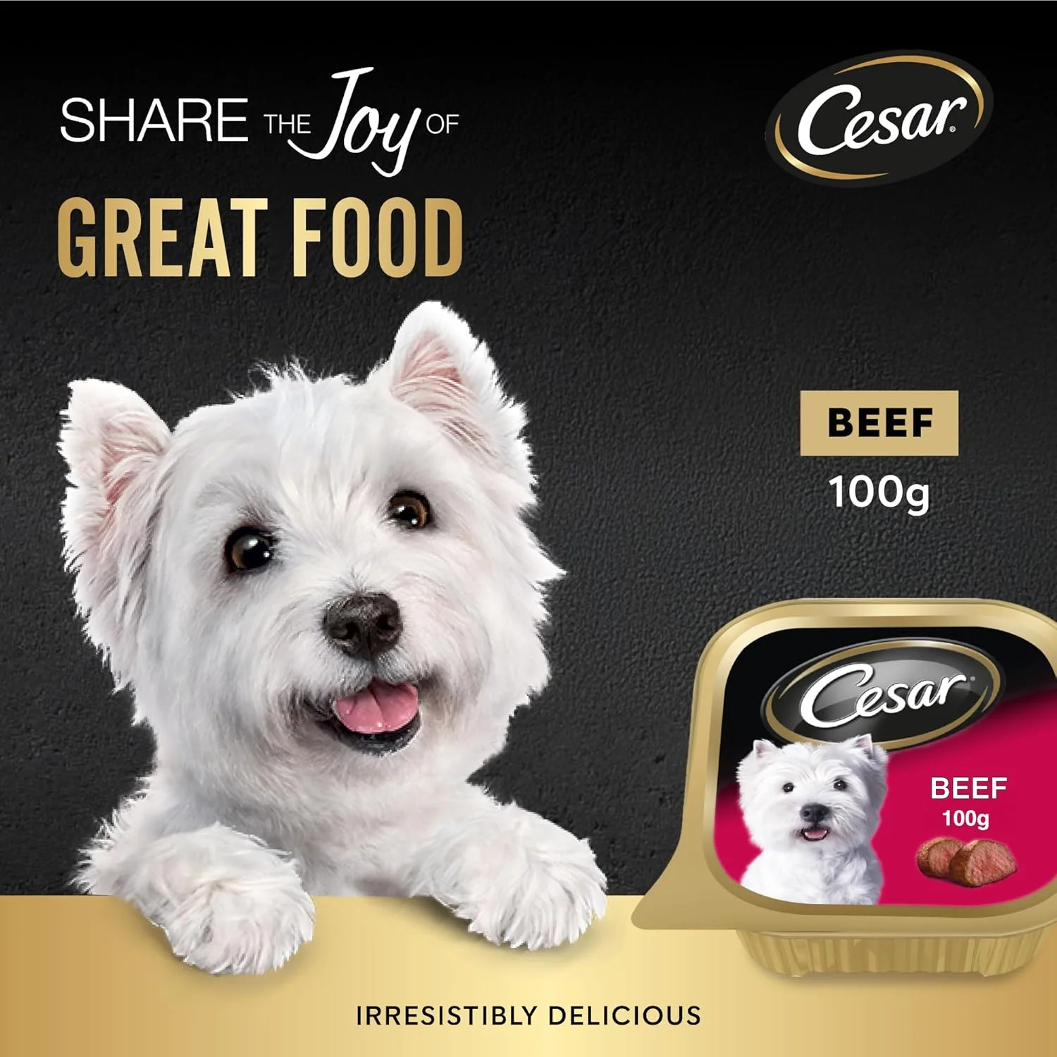 غذای سگ سزار، غذای مرطوب سگ با طعم گوشت گاو 100 گرمی، فرموله شده بدون غلات، تغذیه کامل و متعادل سگ غذای سگ سزار، غذای مرطوب سگ با طعم گوشت گاو 100 گرمی، فرموله شده بدون غلات، تغذیه کامل و متعادل سگ