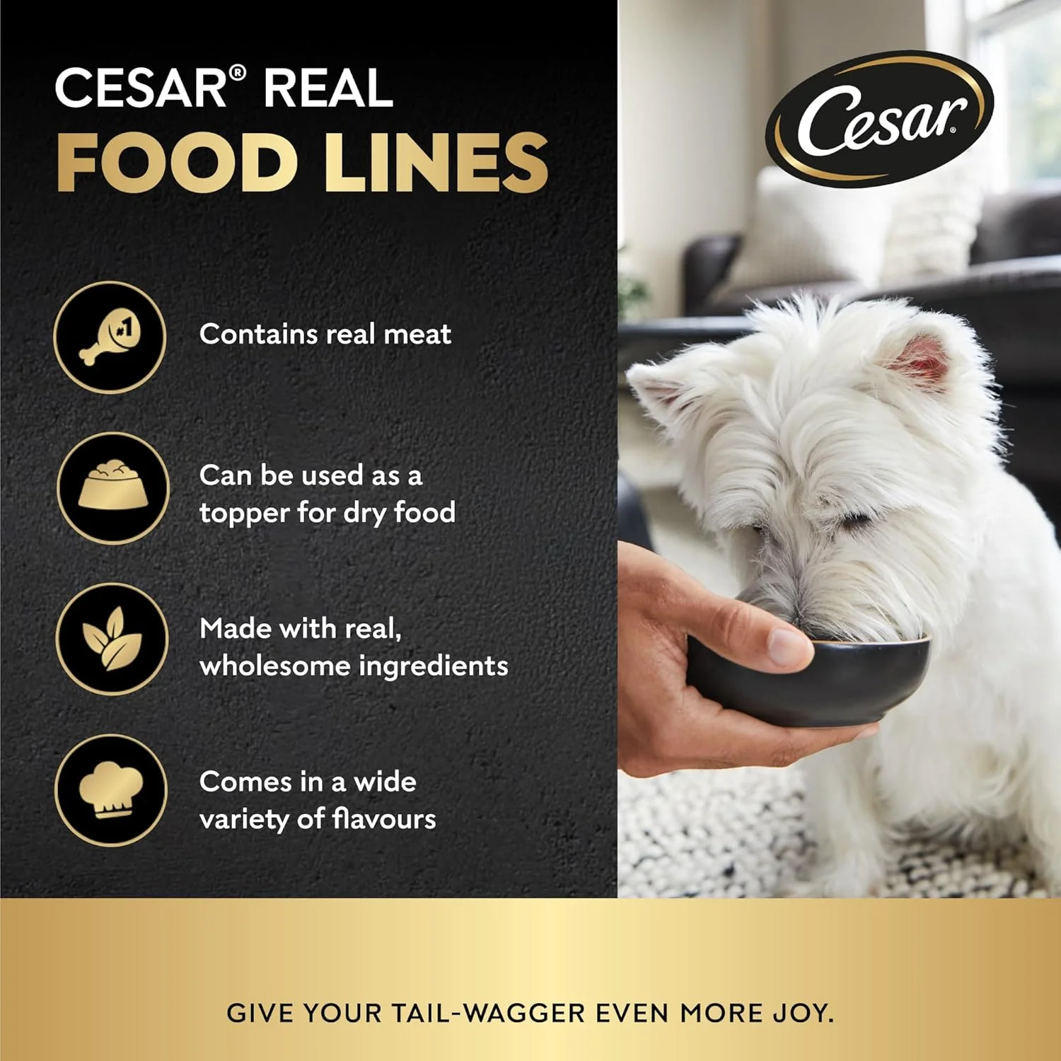 غذای سگ سزار، غذای مرطوب سگ با طعم بره 100 گرمی، فرموله شده بدون غلات، تغذیه کامل و متعادل سگ