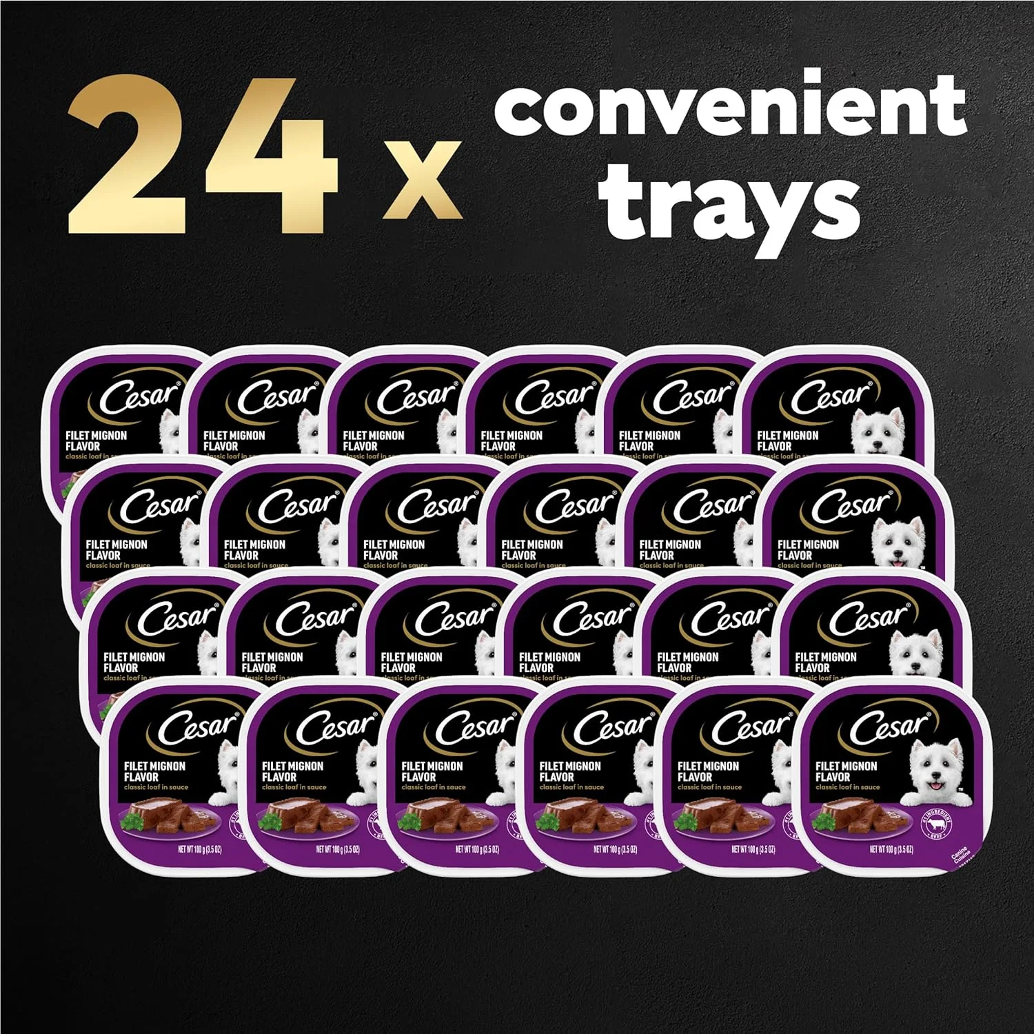 غذای سگ تر سزار، طعم غذای لذیذ