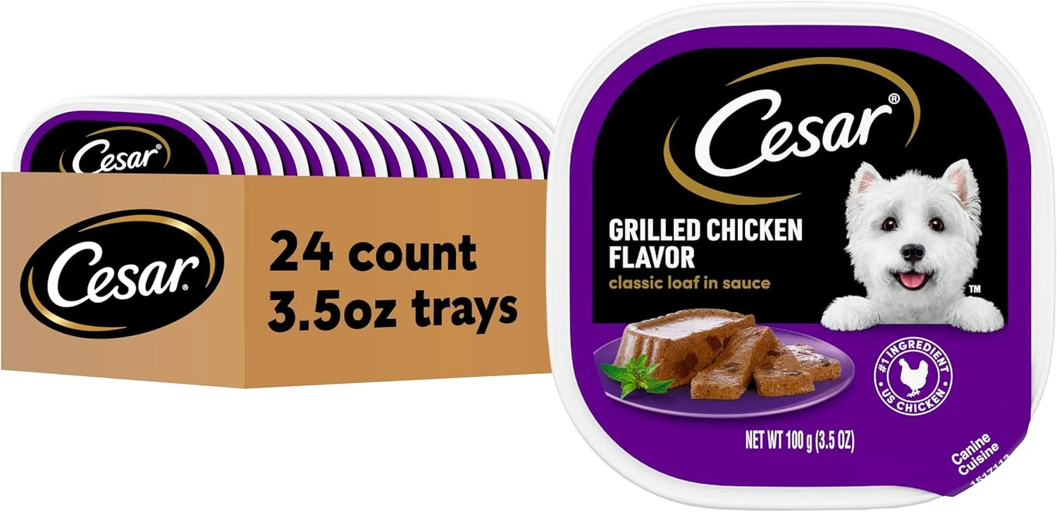 غذای سگ تر سزار، طعم مرغ کبابی