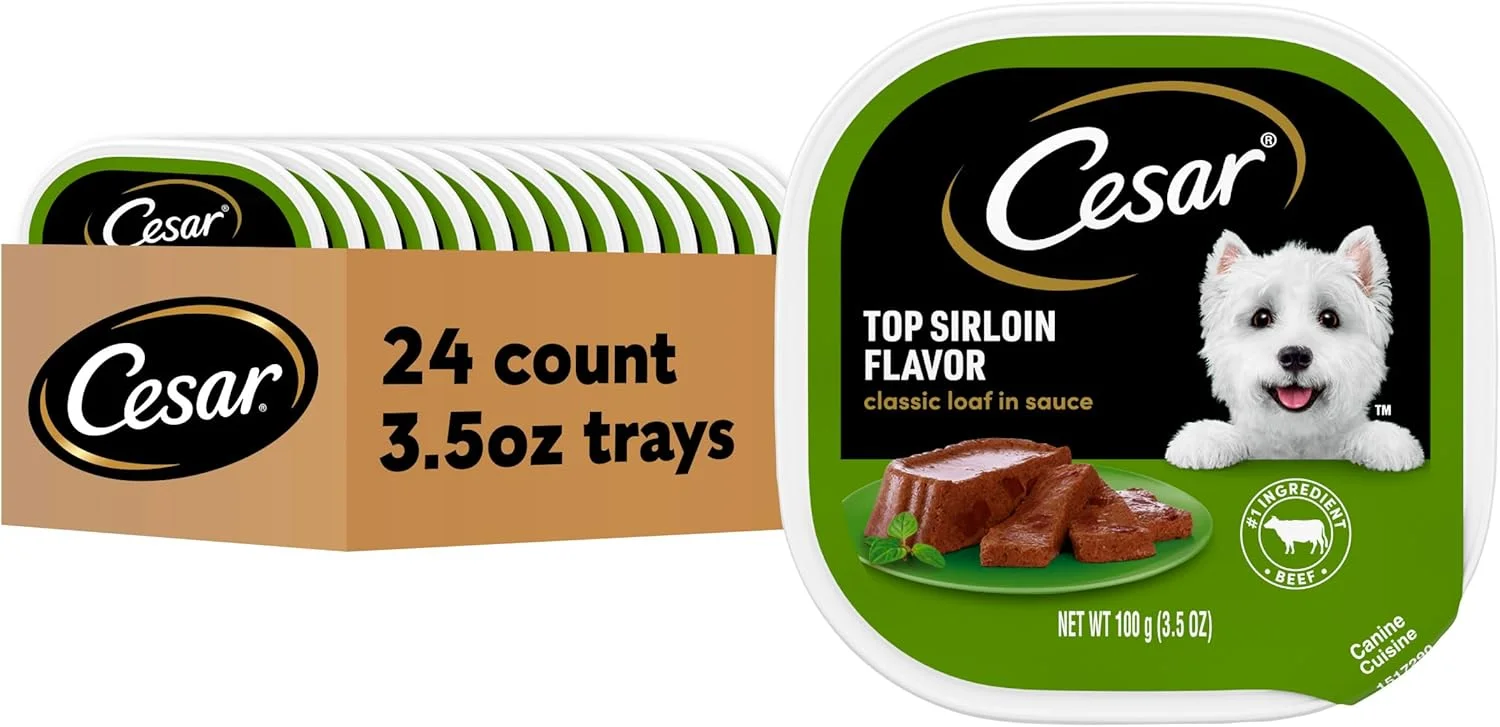 غذای سگ تر سزار، طعم گوشت