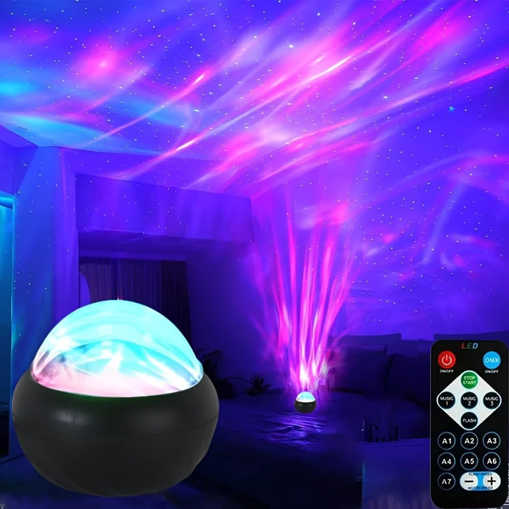 Projector Lights Ocean Wave – Romantic 3D Water Wave Night Light Projector with LED Lights – Ideal Bedroom Decor & Crystal Table Lamp for Relaxation Projector Lights Ocean Wave – Romantic 3D Water Wave Night Light Projector with LED Lights – Ideal Bedroom Decor & Crystal Table Lamp for Relaxation
