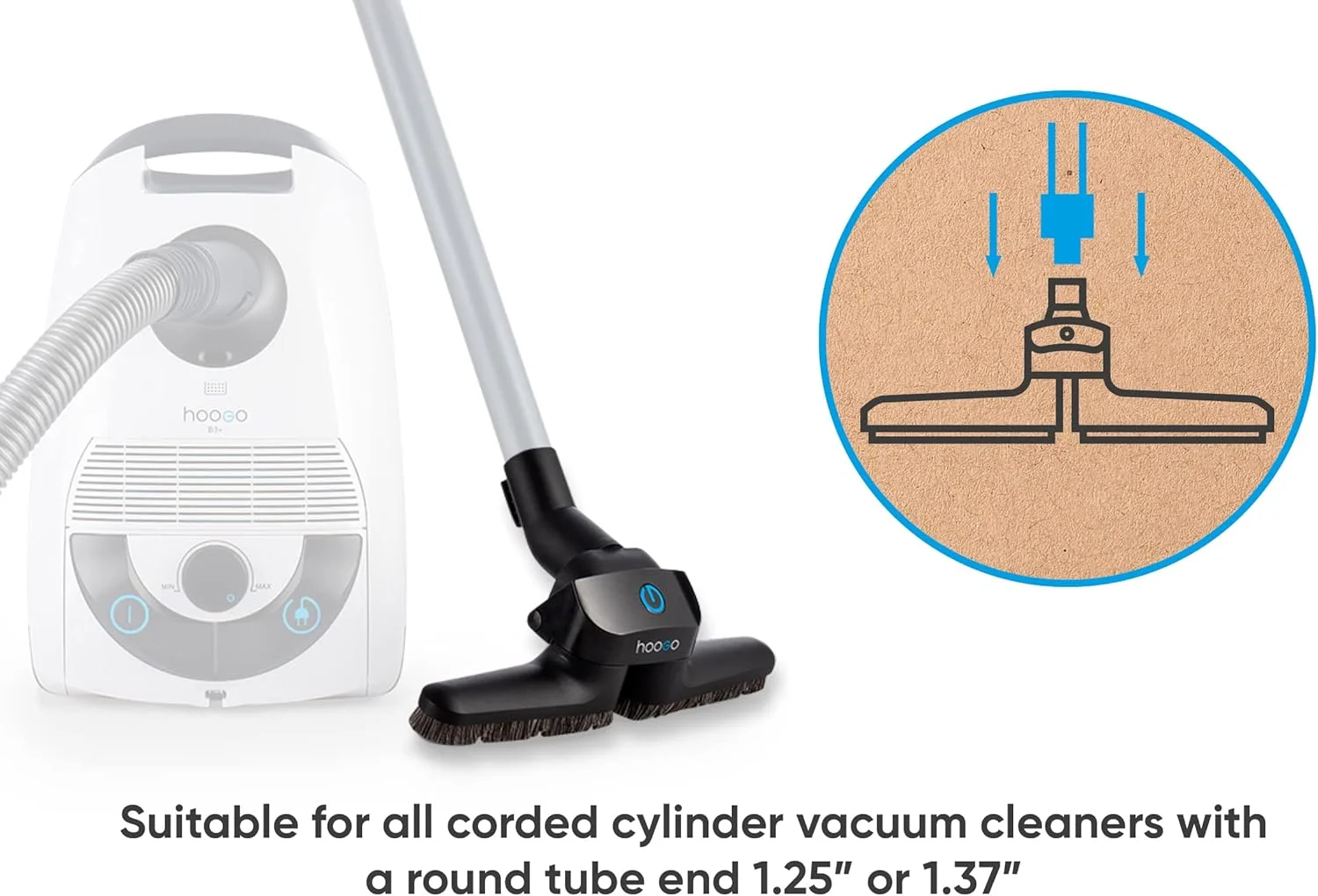 نازل جاروبرقی هوگو مدل Flip-Flop یونیورسال مناسب برای لوله های جاروبرقی 35/32 میلی متری به همراه آداپتور نازل جاروبرقی هوگو مدل Flip-Flop یونیورسال مناسب برای لوله های جاروبرقی 35/32 میلی متری به همراه آداپتور