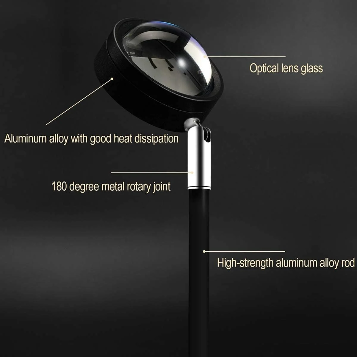 چراغ پروژکتور غروب خورشید Mydethun - چرخش 180 درجه - پروژکتور چراغ خواب با کابل USB - پایه ایستاده - نور رمانتیک برای خانه، اتاق نشیمن، مهمانی و دکور اتاق خواب (قرمز غروب) چراغ پروژکتور غروب خورشید Mydethun - چرخش 180 درجه - پروژکتور چراغ خواب با کابل USB - پایه ایستاده - نور رمانتیک برای خانه، اتاق نشیمن، مهمانی و دکور اتاق خواب (قرمز غروب)