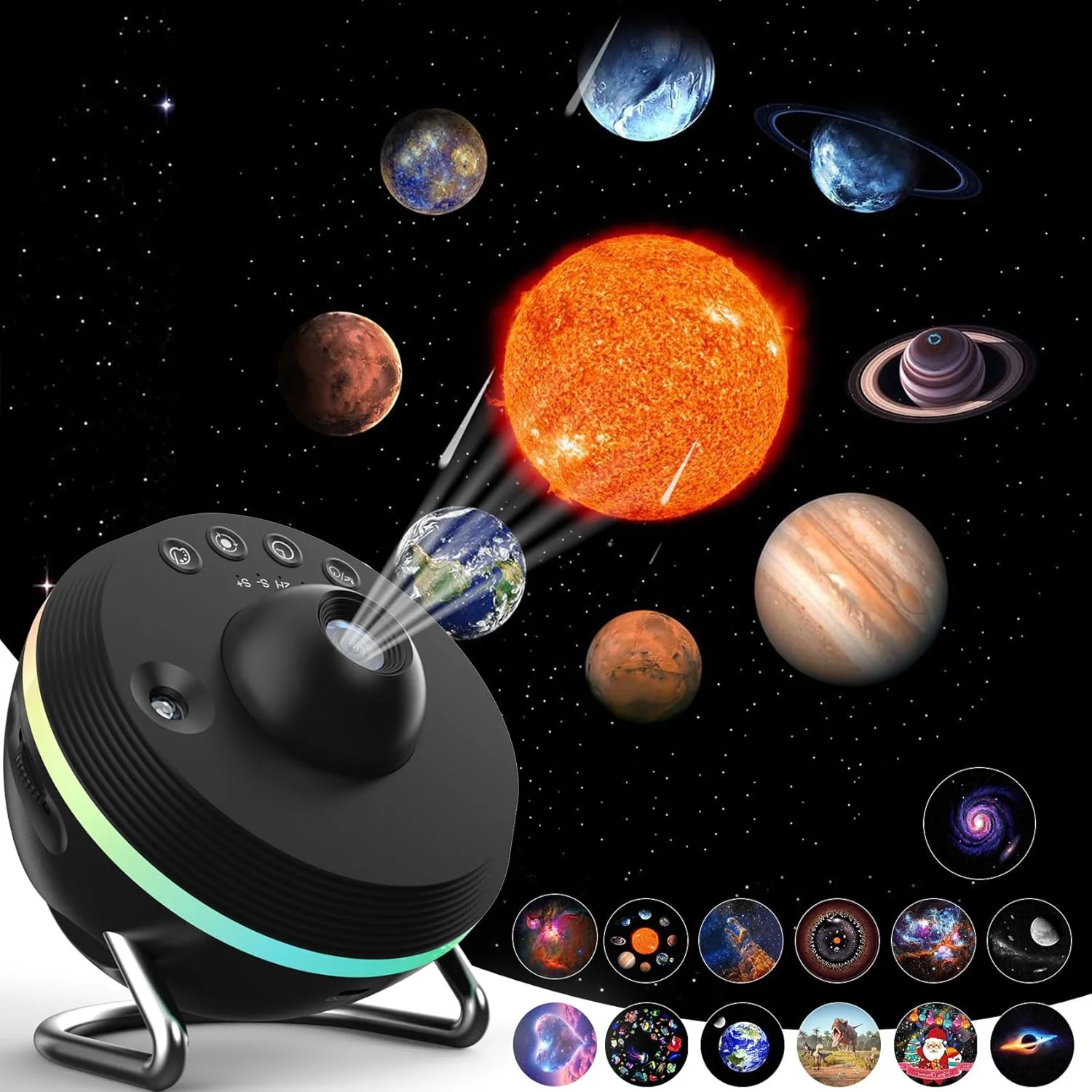 پروژکتور ستاره ای NALACAL برای اتاق خواب با 13 دیسک کهکشانی 4K قابل تعویض، تایمر، جلوه های شهاب سنگ و نورپردازی - پروژکتور کهکشانی تصویر HD برای مهمانی بزرگسالان و کودکان، دکوراسیون منزل پروژکتور ستاره ای NALACAL برای اتاق خواب با 13 دیسک کهکشانی 4K قابل تعویض، تایمر، جلوه های شهاب سنگ و نورپردازی - پروژکتور کهکشانی تصویر HD برای مهمانی بزرگسالان و کودکان، دکوراسیون منزل