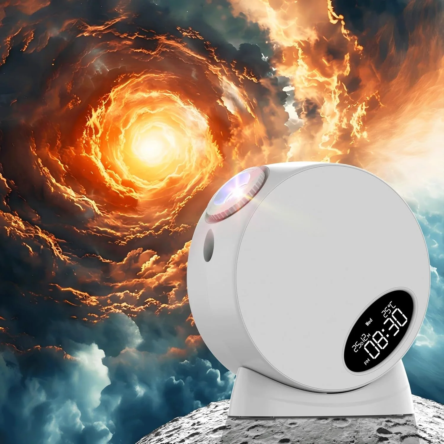 پروژکتور کهکشانی، پروژکتور آسماننما، چراغ خواب ستارهای سقفی، پروژکتور آسمان پرستاره فضایی با نوار نوری، شهاب سنگ و تایمر خودکار برای اتاق خواب کودکان، هدیه تولد و کریسمس (سفید) پروژکتور کهکشانی، پروژکتور آسماننما، چراغ خواب ستارهای سقفی، پروژکتور آسمان پرستاره فضایی با نوار نوری، شهاب سنگ و تایمر خودکار برای اتاق خواب کودکان، هدیه تولد و کریسمس (سفید)