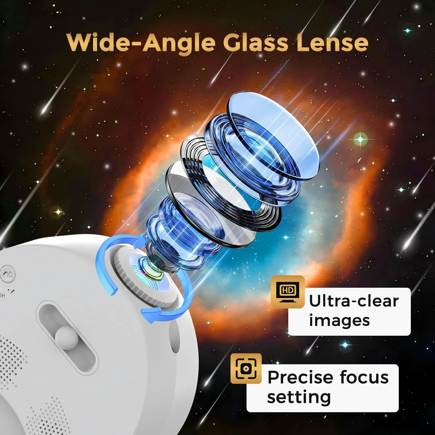 پروژکتور کهکشانی، پروژکتور آسماننما، چراغ خواب ستارهای سقفی، پروژکتور آسمان پرستاره فضایی با نوار نوری، شهاب سنگ و تایمر خودکار برای اتاق خواب کودکان، هدیه تولد و کریسمس (سفید) پروژکتور کهکشانی، پروژکتور آسماننما، چراغ خواب ستارهای سقفی، پروژکتور آسمان پرستاره فضایی با نوار نوری، شهاب سنگ و تایمر خودکار برای اتاق خواب کودکان، هدیه تولد و کریسمس (سفید)