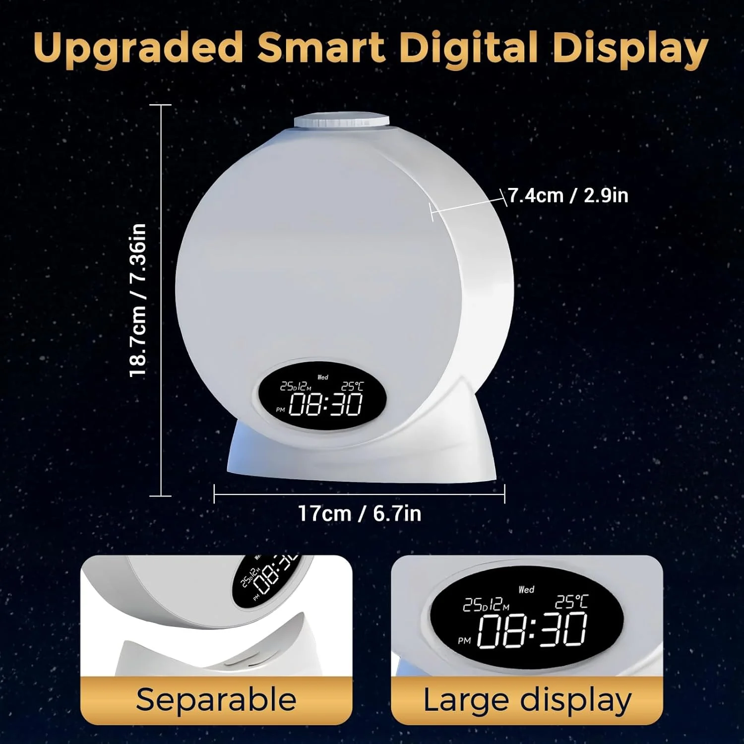 پروژکتور کهکشانی، پروژکتور آسماننما، چراغ خواب ستارهای سقفی، پروژکتور آسمان پرستاره فضایی با نوار نوری، شهاب سنگ و تایمر خودکار برای اتاق خواب کودکان، هدیه تولد و کریسمس (سفید) پروژکتور کهکشانی، پروژکتور آسماننما، چراغ خواب ستارهای سقفی، پروژکتور آسمان پرستاره فضایی با نوار نوری، شهاب سنگ و تایمر خودکار برای اتاق خواب کودکان، هدیه تولد و کریسمس (سفید)