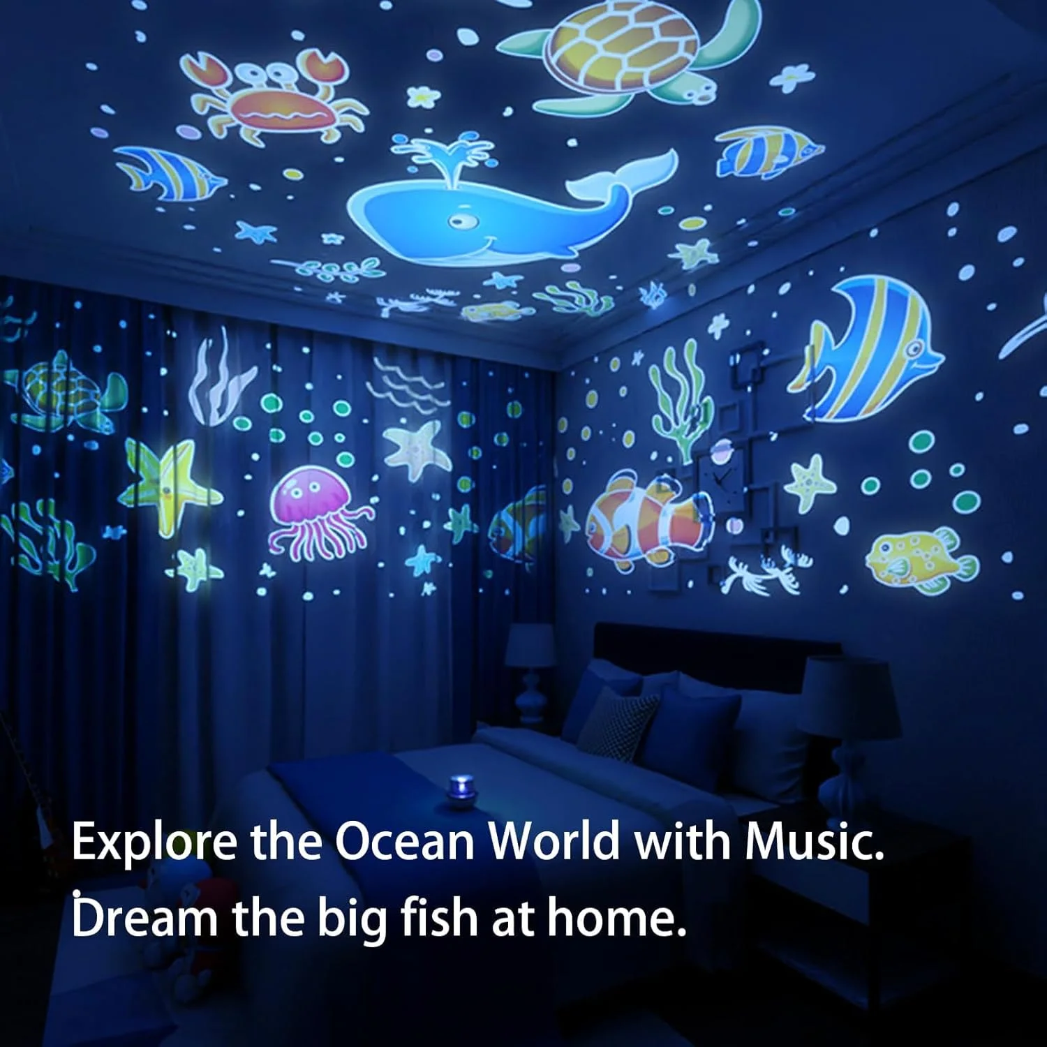 پروژکتور چراغ خواب ستاره ای فانتزی و جذاب - 15 تم مختلف، دکوراسیون اتاق و هدیه تک شاخ برای کودکان، لامپ ال ای دی مناسب خواب پروژکتور چراغ خواب ستاره ای فانتزی و جذاب - 15 تم مختلف، دکوراسیون اتاق و هدیه تک شاخ برای کودکان، لامپ ال ای دی مناسب خواب