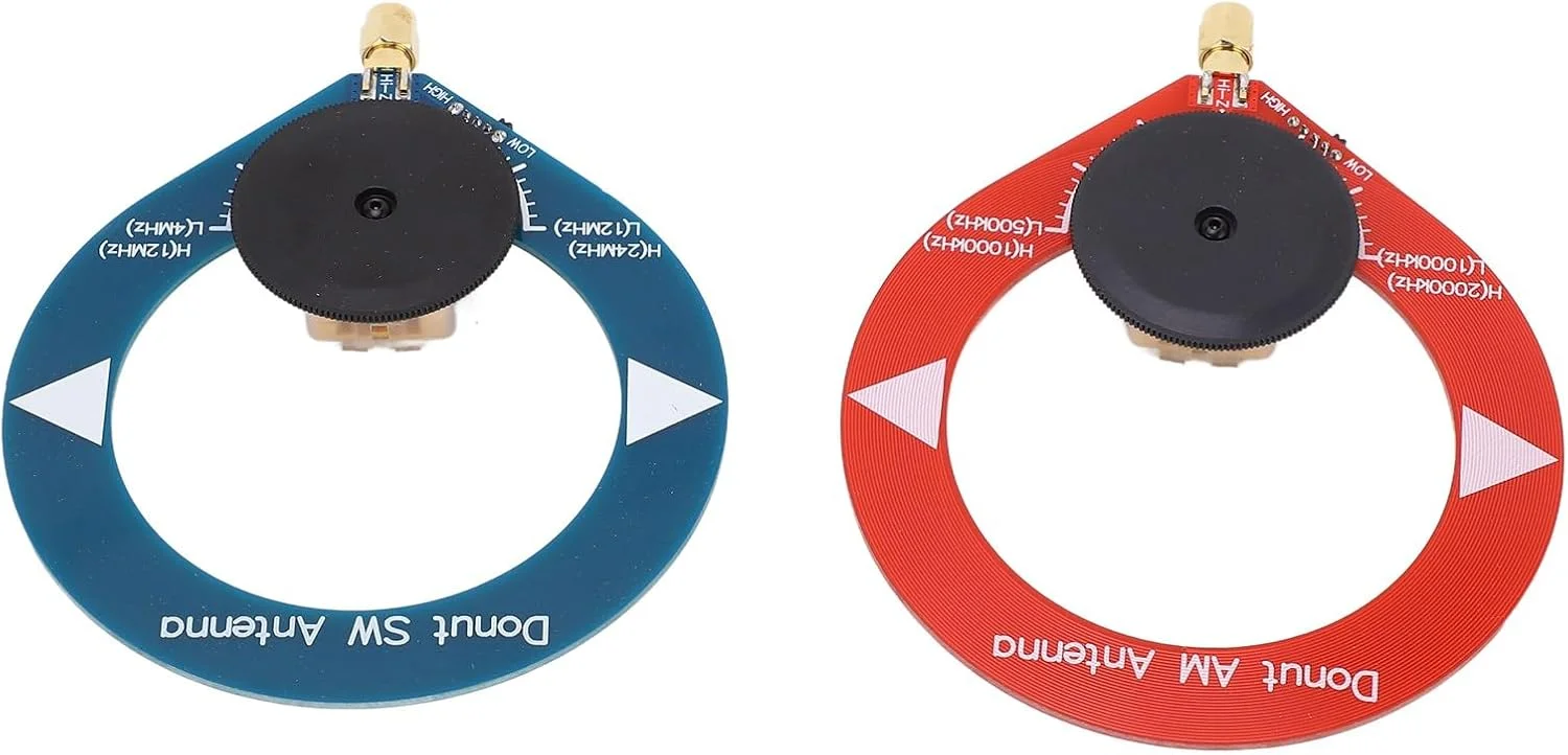 آنتن دونات AM MW SW، آنتن حلقه ای مینی قابل حمل برای رادیو موج کوتاه، طراحی مواد PCB ضد تداخل، ایده آل برای مسافرت و استفاده در فضای باز (2 عدد) آنتن دونات AM MW SW، آنتن حلقه ای مینی قابل حمل برای رادیو موج کوتاه، طراحی مواد PCB ضد تداخل، ایده آل برای مسافرت و استفاده در فضای باز (2 عدد)