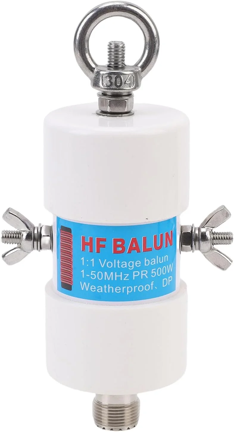 آنتن بالون رادیویی موج کوتاه ASHATA، آنتن دوقطبی ولتاژ 1-50 مگاهرتز 500 وات رادیویی با کانکتور SO 239، برای مبدل DIY