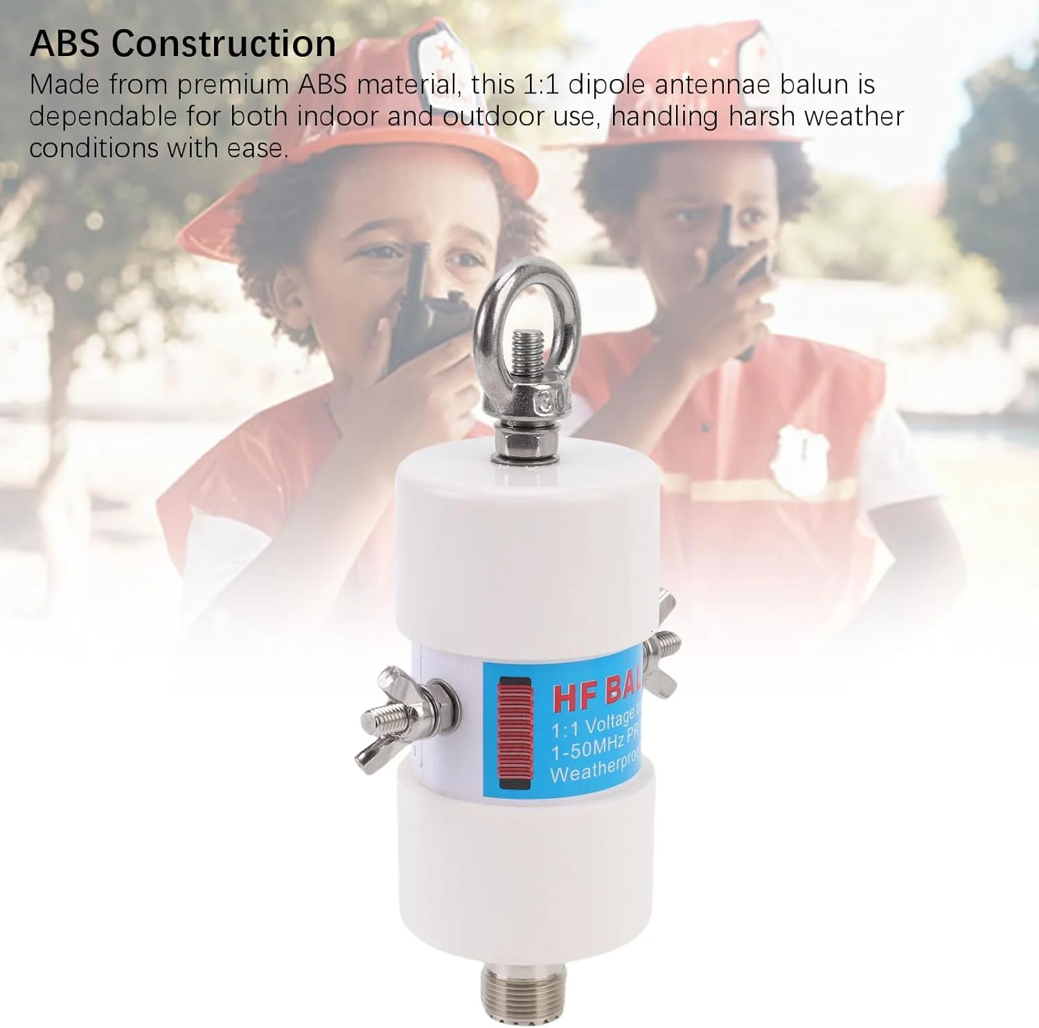 آنتن بالون رادیویی موج کوتاه ASHATA، آنتن دوقطبی ولتاژ 1-50 مگاهرتز 500 وات رادیویی با کانکتور SO 239، برای مبدل DIY