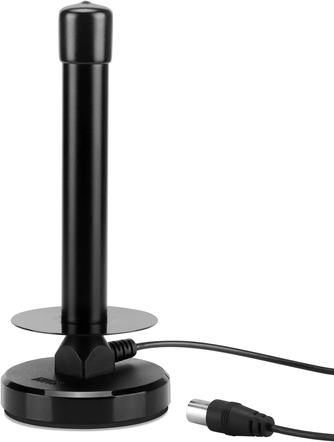 آنتن تلویزیون داخلی/خارجی آگوست DTA250 - آنتن HD Freeview DVB-T2 برای تلویزیون 4K، رادیو DAB، گیرنده دیجیتال - پایه مغناطیسی یکپارچه - مشکی