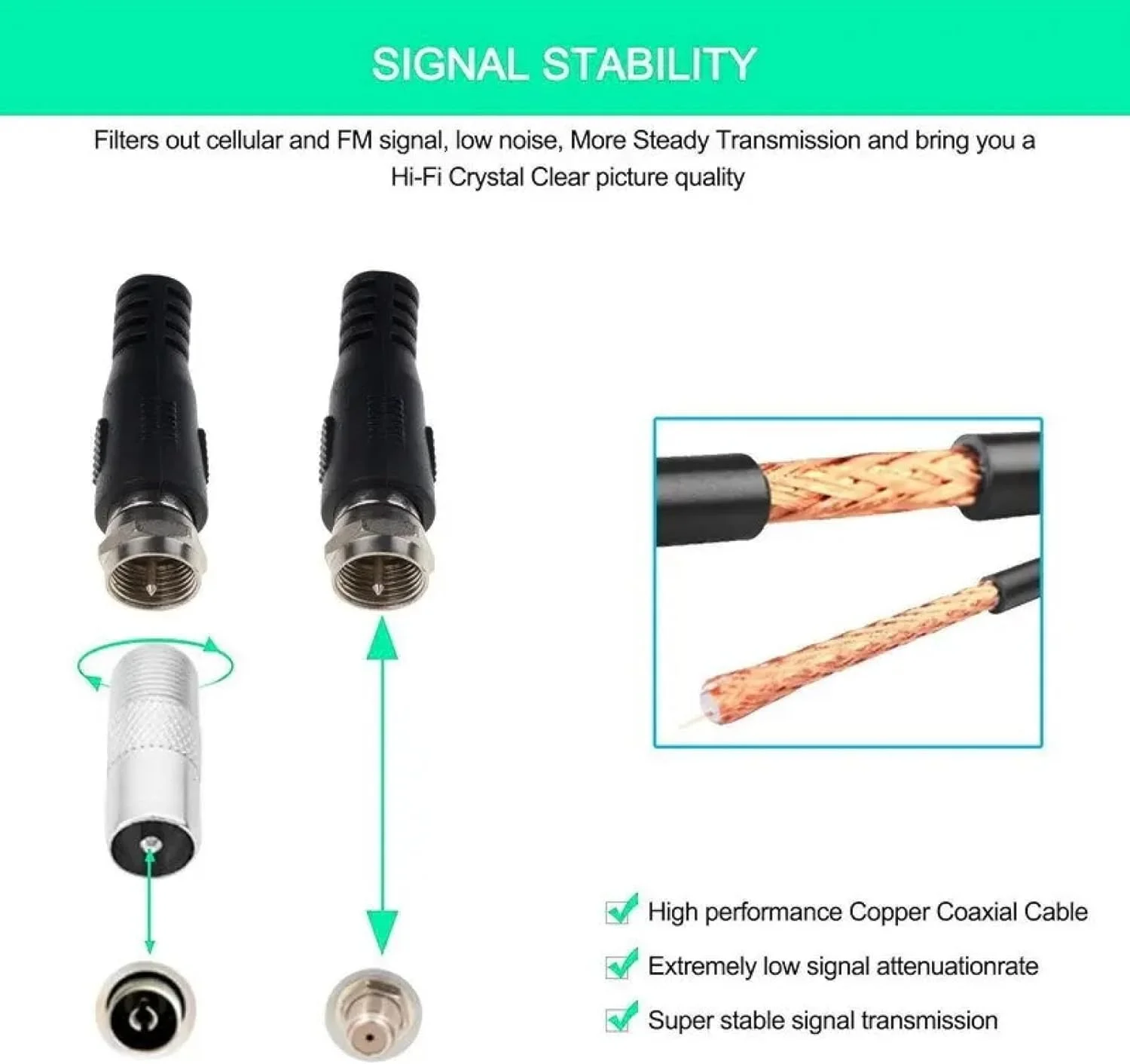 آنتن تلویزیون AUTERCO برای تلویزیون هوشمند داخلی - آنتن HDTV دیجیتال تقویت شده با تقویت کننده سیگنال - پشتیبانی از 4K 1080p Fire TV Stick و همه تلویزیون های قدیمی - آنتن تلویزیون فضای باز UHF VHF HD کانال های محلی