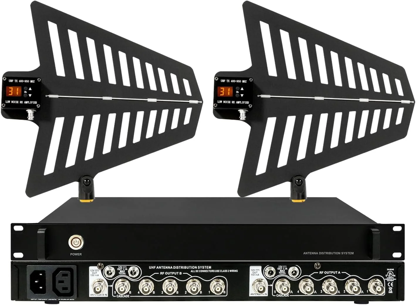 سیستم توزیع آنتن UHF برای اجرای صحنه، عروسی، پخش زنده در فضای باز با آنتن پدالی