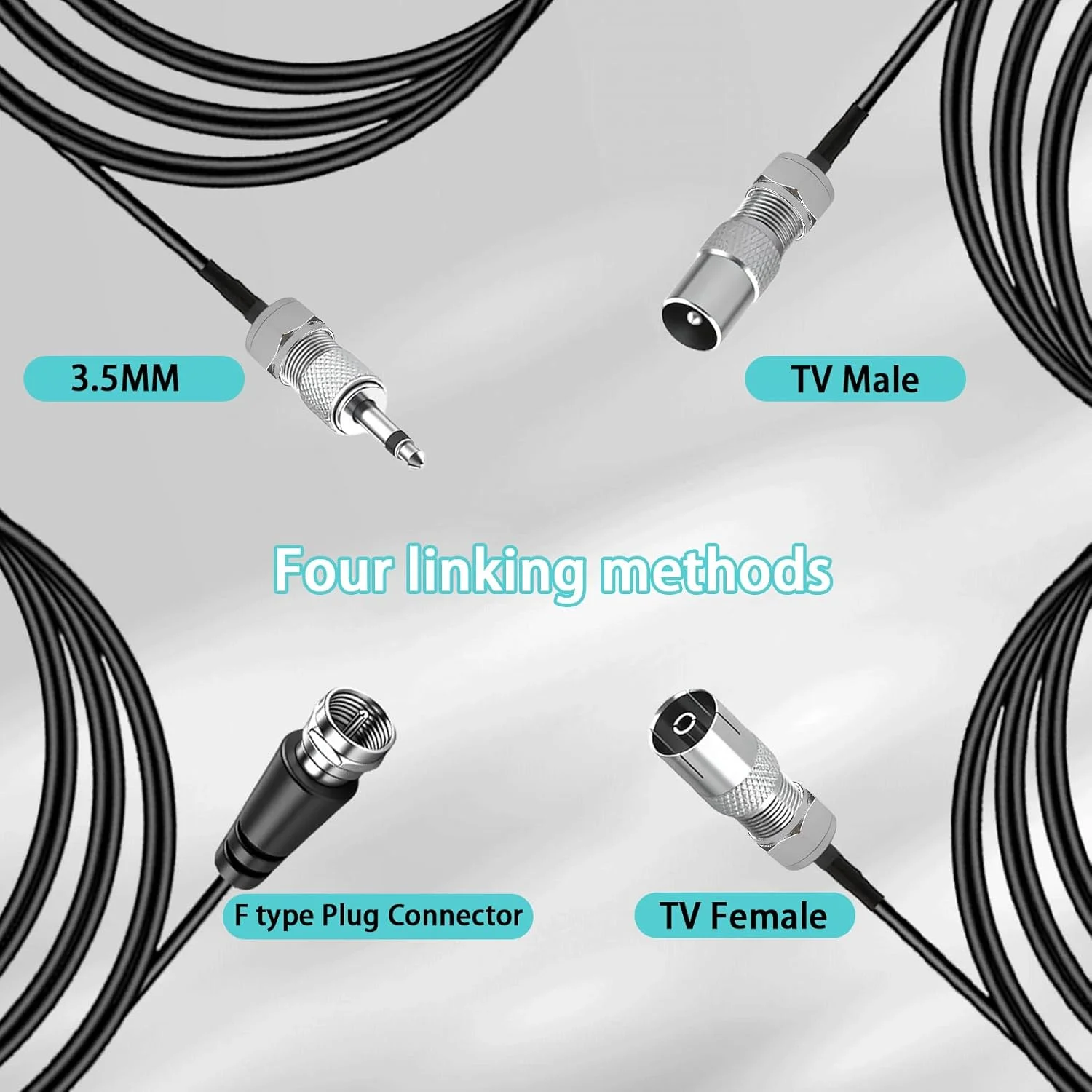 آنتن رادیویی FM با پایه مغناطیسی برای گیرنده صوتی و تصویری AV سینمای خانگی Denon Pioneer Yamaha Marantz Sherwood گیرنده استریو بلوتوث رادیویی دیجیتال HD داخلی