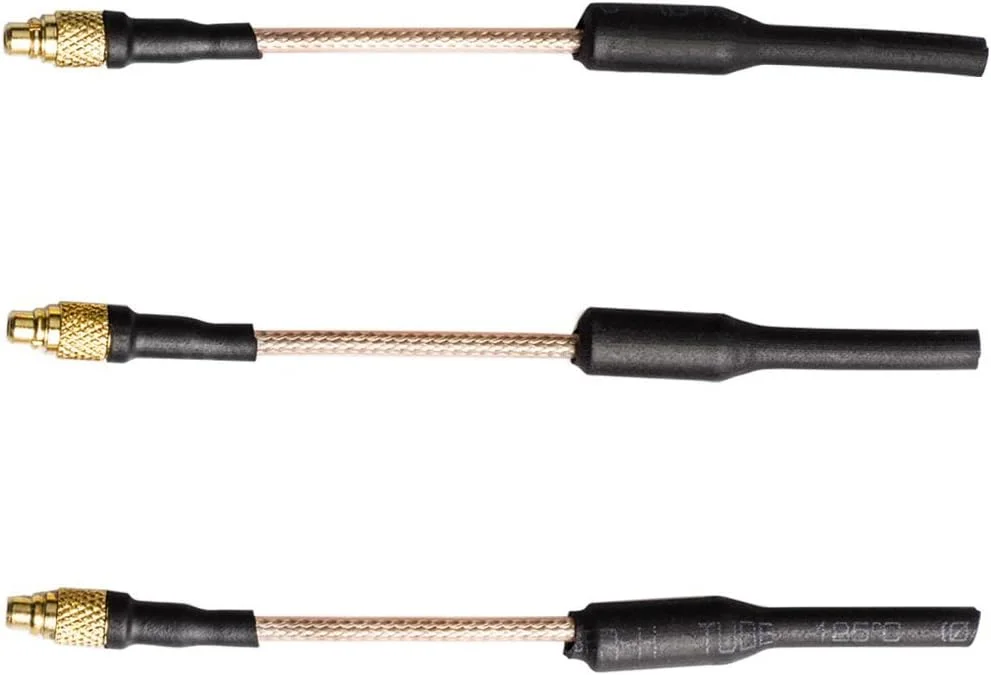 آنتن دایپل برنجی FPV با کانکتور MMCX، فرکانس 5.8GHz و بهره 2.15dBI، بسته 3 عددی