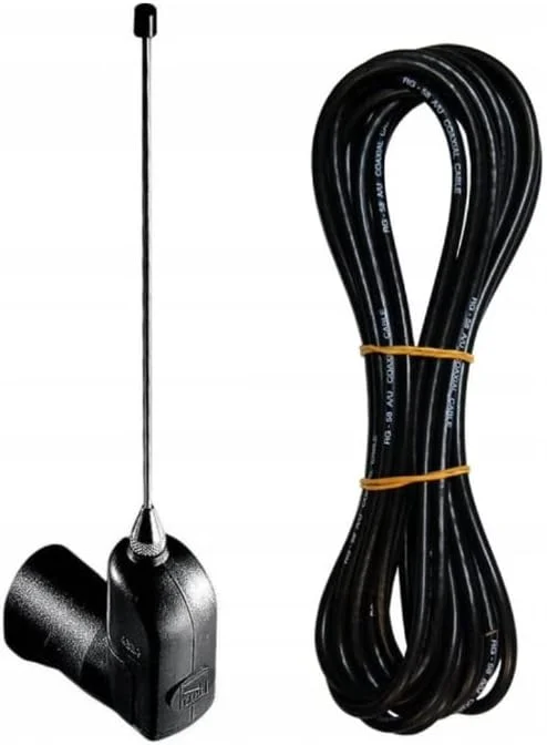 آنتن خارجی حرفه ای CAME TOP-A433N با فرکانس 433.92 مگاهرتز، آنتن هوایی گیرنده 50 اهم با کابل بسیار بلند 5 متری RG58 برای اپراتورهای درب اتوماتیک تا برد 200 متر با نصب روی براکت