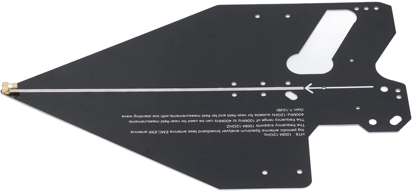 آنتن لگاریتمی دوره ای بی سیم با دقت بالا برای جهت یابی اندازه گیری سیگنال 0.1-12 گیگاهرتز ارتباطات راداری