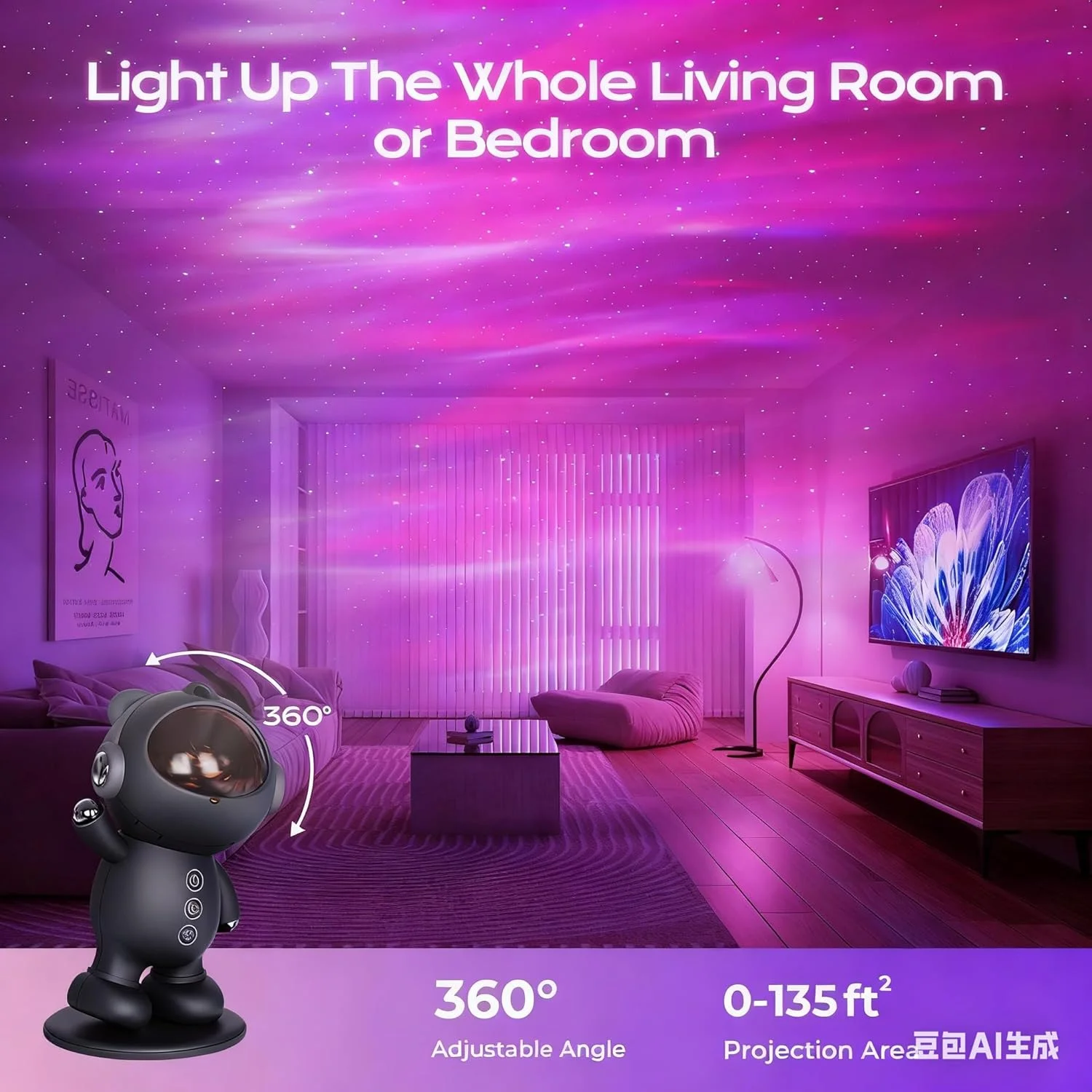 پروژکتور آسمان پرستاره FULEN، چراغ خواب LED، پروژکتور کهکشانی کودکانه با تایمر و کنترل از راه دور، دکوراسیون اتاق خواب، هدیه برای کودکان، مشکی پروژکتور آسمان پرستاره FULEN، چراغ خواب LED، پروژکتور کهکشانی کودکانه با تایمر و کنترل از راه دور، دکوراسیون اتاق خواب، هدیه برای کودکان، مشکی