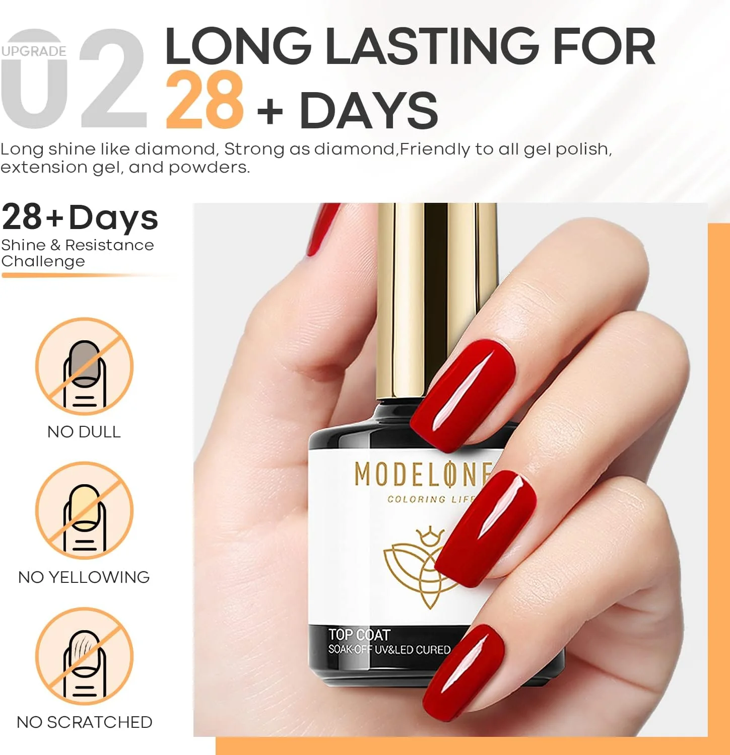 ست لاک ژل تاپ کت و بیس کت Modelones، 2 عدد لاک ژل بدون نیاز به دستمال مرطوب، بیس کت و تاپ کت شفاف، نیاز به لامپ ناخن، براق ماندگار 10 میلی لیتر، هدیه برای خانم ها ست لاک ژل تاپ کت و بیس کت Modelones، 2 عدد لاک ژل بدون نیاز به دستمال مرطوب، بیس کت و تاپ کت شفاف، نیاز به لامپ ناخن، براق ماندگار 10 میلی لیتر، هدیه برای خانم ها