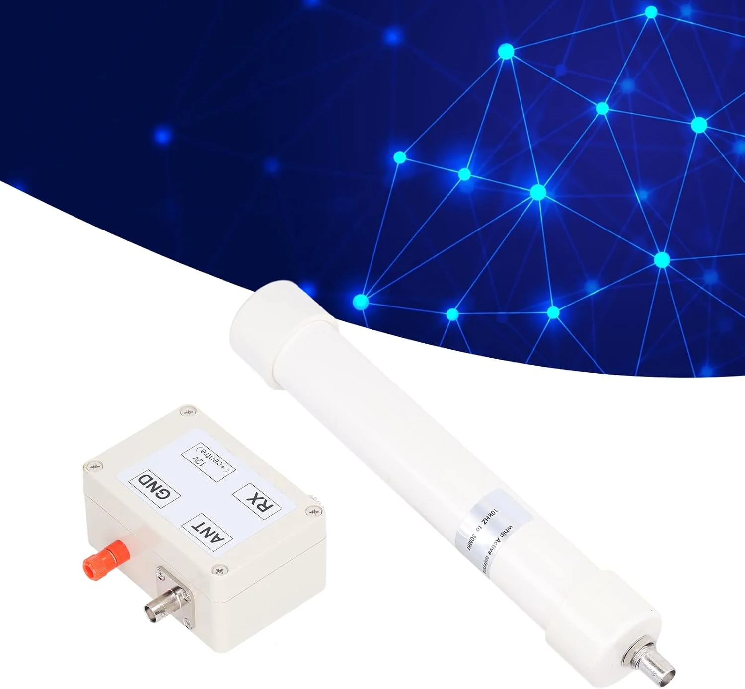 کیت آنتن فعال مینی Fafeicy VLF LF HF VHF با کابل اتصال SMA 10kHz تا 30MHz DC5-13V برای تجهیزات سیگنال DIY