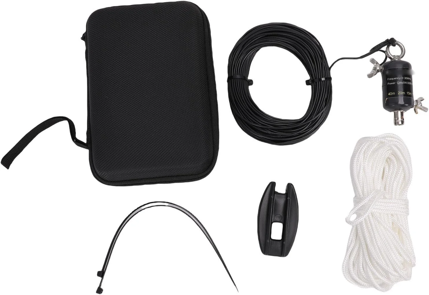 آنتن QRP یوجگوف K5، آنتن پهن باند، تغذیه انتهایی نیم موج، SWR پایین 3-30 مگاهرتز، جمع و جور به همراه کیف نگهداری