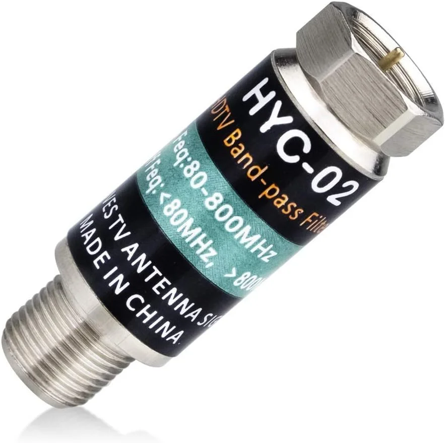 فیلتر LTE هیوچانگ برای آنتن تلویزیون - فیلتر تداخل RF تقویت کننده آنتن دیجیتال را بهبود می بخشد - فیلتر 4G تداخل تلفن های همراه را کاهش می دهد