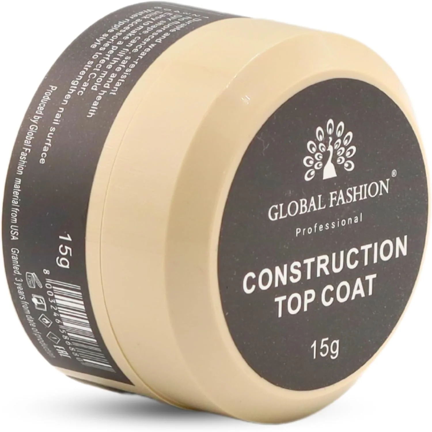 مجموعه تاپ کت گلوبال فشن - طراحی سه بعدی، فوق العاده مقاوم در برابر لب پر شدن - براقیت بالا - لاک ناخن سریع خشک شونده و ضد زردی - کیفیت سالنی با ماندگاری طولانی | (تاپ کت ساختمانی، 15 گرم)