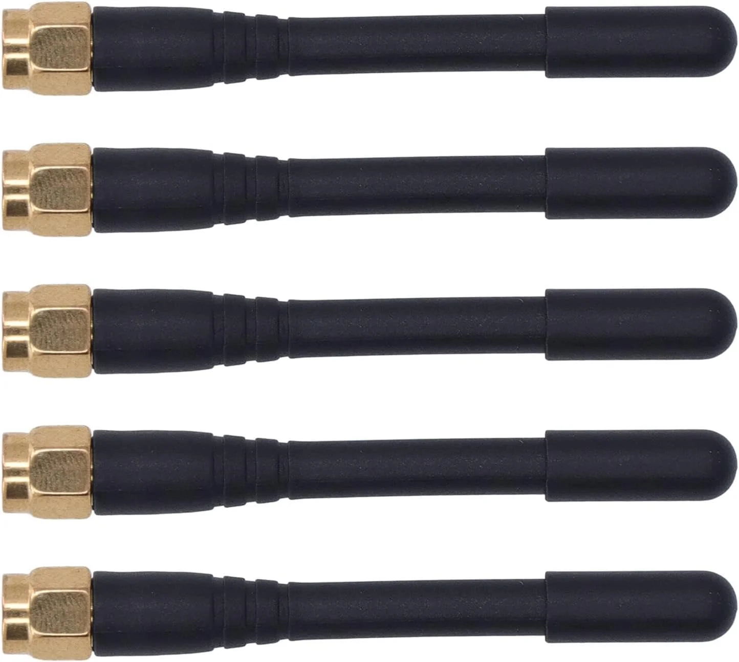 5 عدد آنتن، آنتن دو فرکانسی همه جهته ضد آب SMA نر 3DBi بهره، برای سیستم های قرائت کنتور بی سیم، پهپادها، آلارم های امنیتی