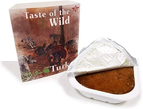 غذای مرطوب سگ با طعم بوقلمون، میوه و سبزیجات، سینی 390 گرمی، بسته 3 عددی