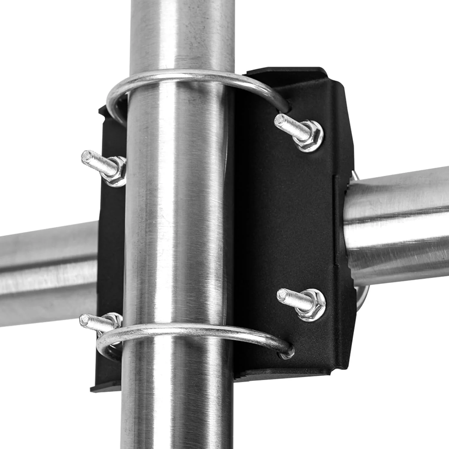 کیت براکت متقاطع دکل آنتن VANROUG با صفحه زاویه راست سنگین و سخت افزار نصب پیچ U، سخت افزار نصب میله آنتن سنگین برای آنتن تلویزیون فضای باز، چتر پاسیو