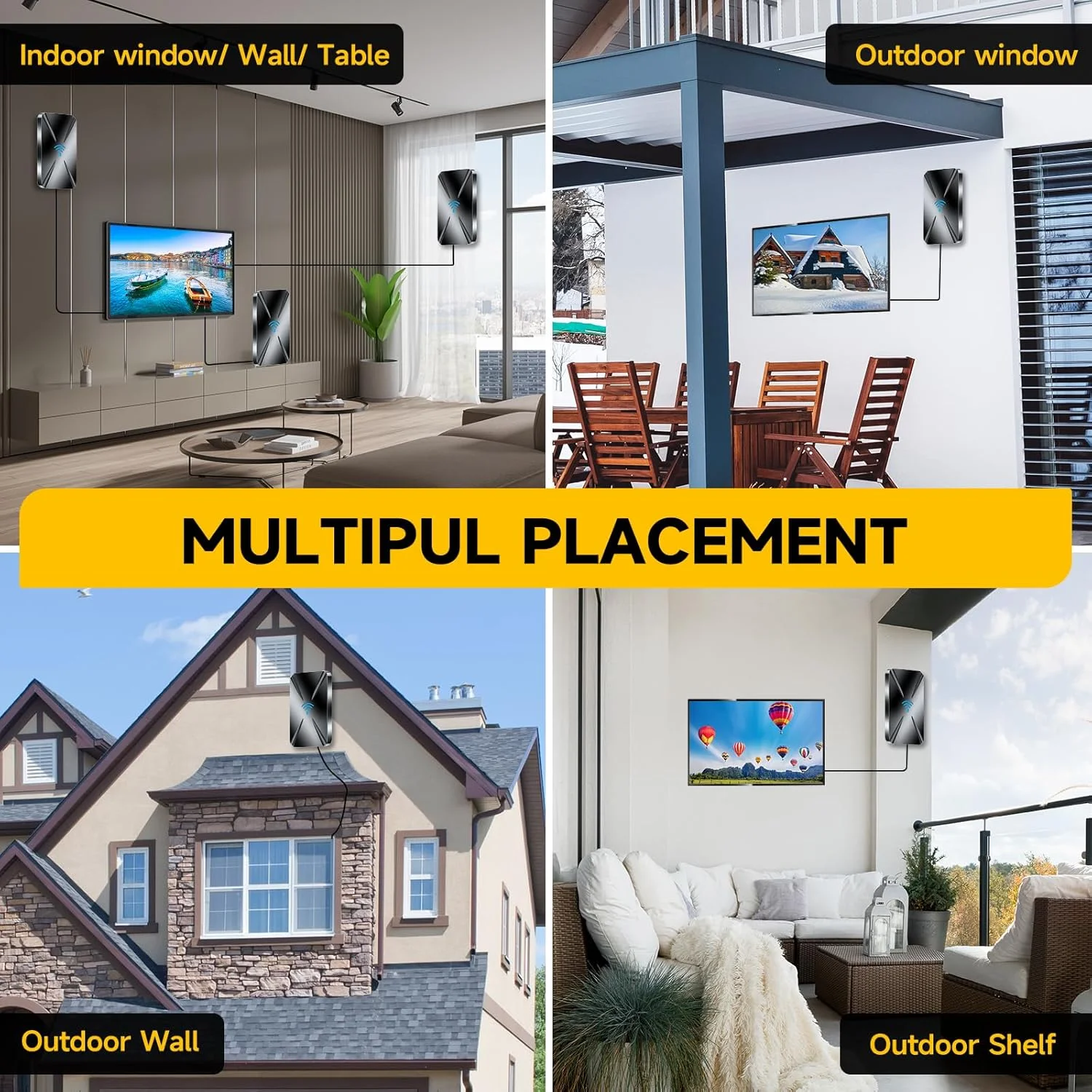 آنتن تلویزیون داخلی ارتقا یافته 2025، آنتن دیجیتال با برد 1800+ مایل برای تلویزیون هوشمند داخلی، آنتن HD برای کانال های محلی با تقویت کننده، پشتیبانی از آنتن خارجی 8K 4K 1080p همه تلویزیون ها - کابل کواکسیال 38FT آنتن تلویزیون داخلی ارتقا یافته 2025، آنتن دیجیتال با برد 1800+ مایل برای تلویزیون هوشمند داخلی، آنتن HD برای کانال های محلی با تقویت کننده، پشتیبانی از آنتن خارجی 8K 4K 1080p همه تلویزیون ها - کابل کواکسیال 38FT