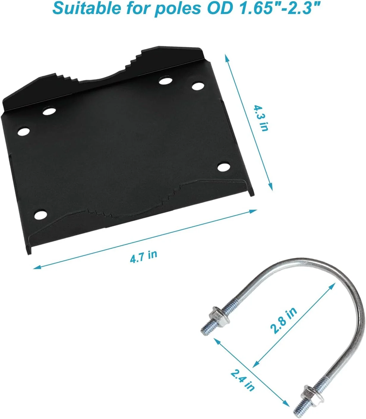 کیت براکت متقاطع دکل آنتن VANROUG با صفحه زاویه راست سنگین و سخت افزار نصب پیچ U، سخت افزار نصب میله آنتن سنگین برای آنتن تلویزیون فضای باز، چتر پاسیو کیت براکت متقاطع دکل آنتن VANROUG با صفحه زاویه راست سنگین و سخت افزار نصب پیچ U، سخت افزار نصب میله آنتن سنگین برای آنتن تلویزیون فضای باز، چتر پاسیو