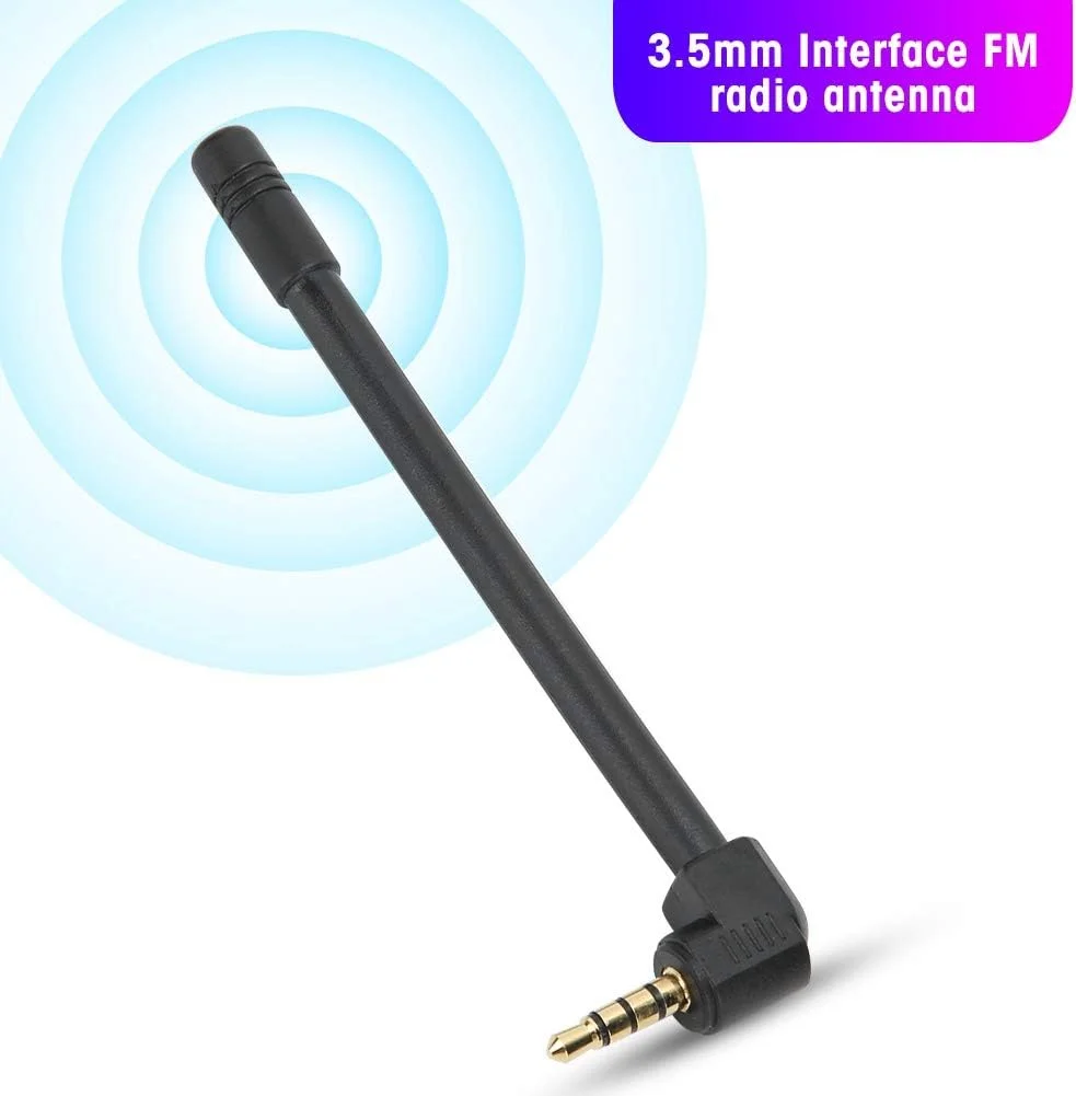 آنتن خارجی رادیو یونیورسال، رابط 3.5 میلی متری، آنتن رادیو، آنتن گیرنده سیگنال صوتی بیرونی، گیرنده سیگنال صوتی بیرونی زاویه راست 90 درجه، گیرنده مینی اسپیکر، برای رادیو FM
