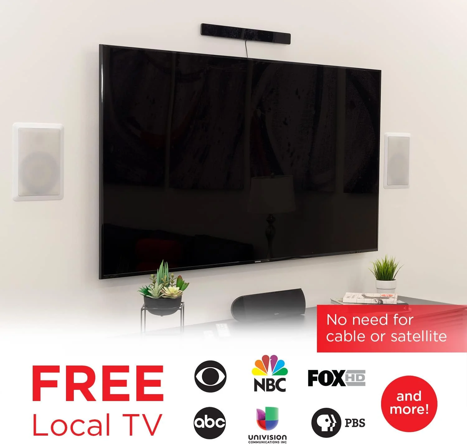 آنتن تلویزیون HD دیجیتال تقویت شده UltraPro با طراحی باریک و مدرن، تقویت کننده سیگنال برد بلند، پشتیبانی از 4K 1080p VHF UHF HDTV، سازگار با تلویزیون هوشمند، مشکی، 52185 آنتن تلویزیون HD دیجیتال تقویت شده UltraPro با طراحی باریک و مدرن، تقویت کننده سیگنال برد بلند، پشتیبانی از 4K 1080p VHF UHF HDTV، سازگار با تلویزیون هوشمند، مشکی، 52185