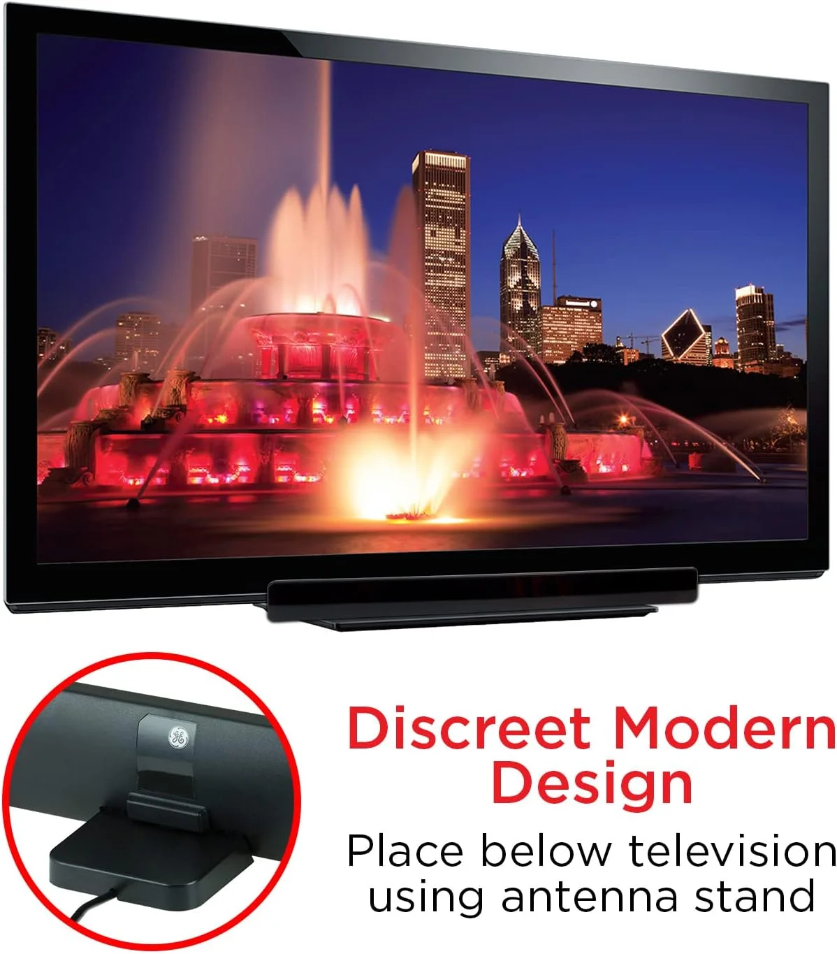 آنتن تلویزیون HD دیجیتال تقویت شده UltraPro با طراحی باریک و مدرن، تقویت کننده سیگنال برد بلند، پشتیبانی از 4K 1080p VHF UHF HDTV، سازگار با تلویزیون هوشمند، مشکی، 52185 آنتن تلویزیون HD دیجیتال تقویت شده UltraPro با طراحی باریک و مدرن، تقویت کننده سیگنال برد بلند، پشتیبانی از 4K 1080p VHF UHF HDTV، سازگار با تلویزیون هوشمند، مشکی، 52185