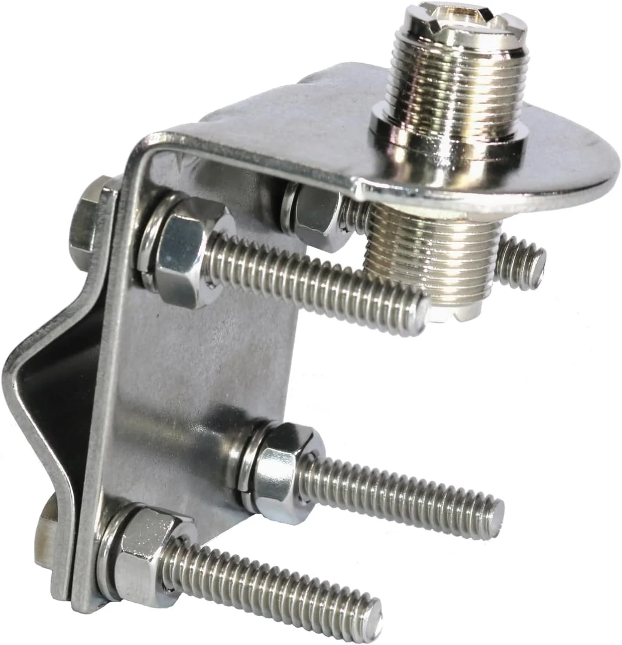 پایه آینه آنتن استیل ضد زنگ Tram So-239 به So-239 (3270)