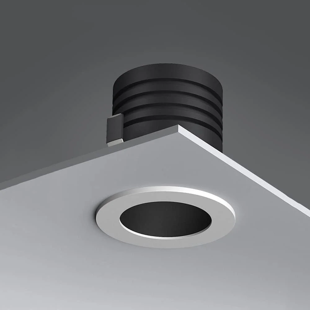 چراغ های قوطی نورافکن تمام آلومینیومی 5 وات LED گرد چراغ های سقفی توکار برای هتل، دفتر، لابی، بازار، اتاق نشیمن چراغ های قوطی LED (رنگ: 3500k-نور سفید گرم)