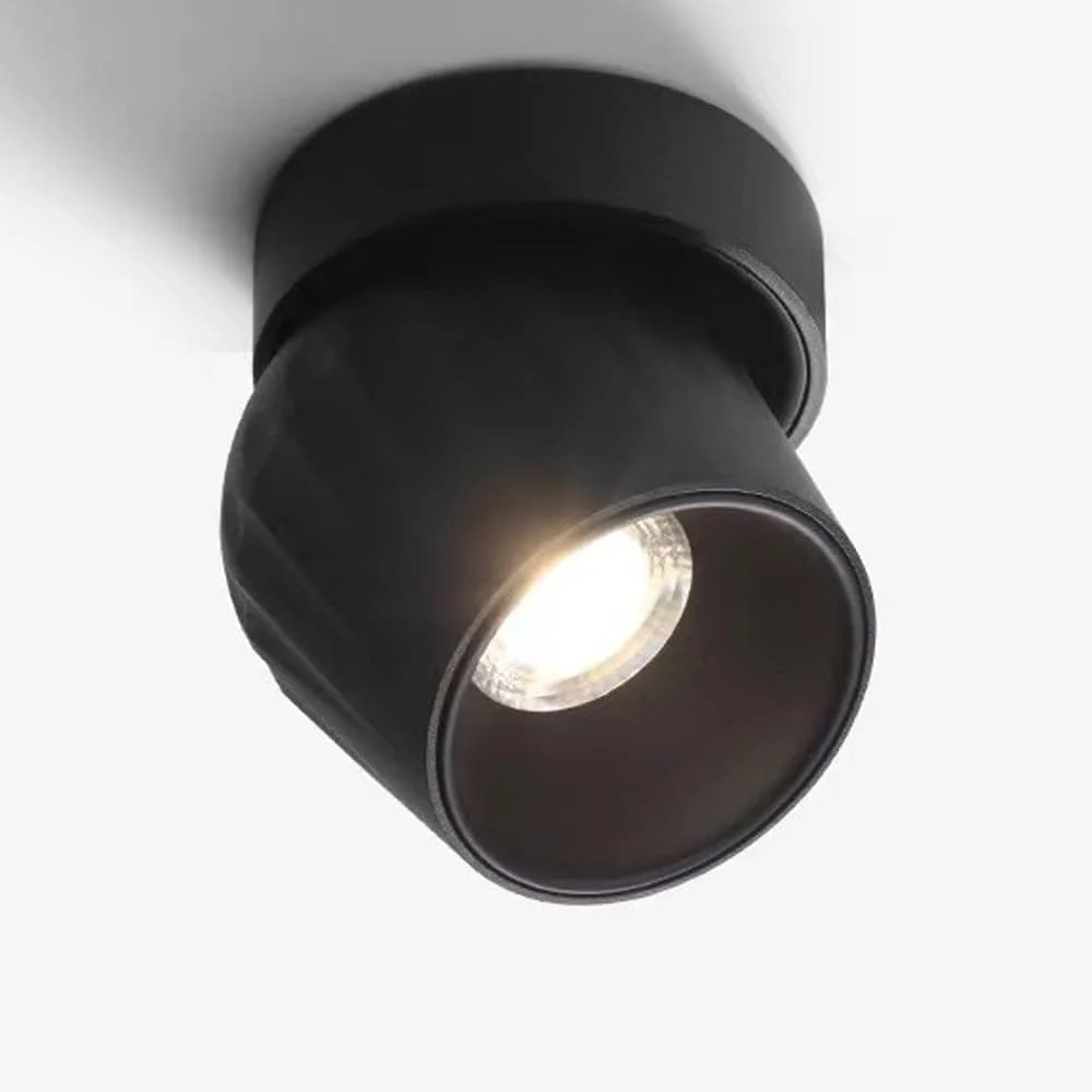 چراغ های سقفی ZZZHS، چراغ LED نقطه ای مشکی نصب شده، چرخش 360 درجه، تنظیم 90 درجه، نور پایین 7 وات صرفه جویی در انرژی، چراغ تزئینی داخلی، چراغ LED کنار تخت خواب (رنگ: نور سفید 6000k)