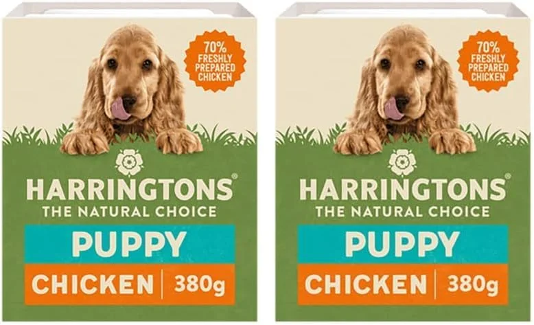 غذای مرطوب توله سگ با طعم مرغ و سیب زمینی هرینگتونز 380 گرمی (بسته 2 عددی)