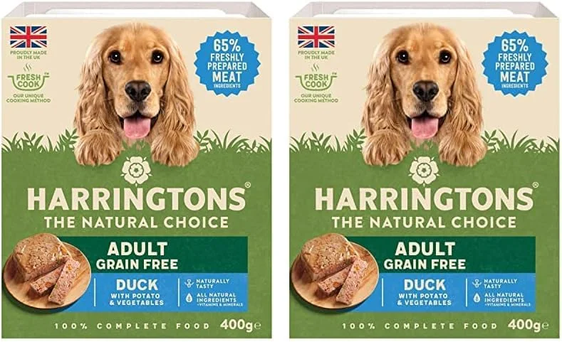 غذای مرطوب سگ بالغ با طعم اردک هارینگتونز 400 گرمی (بسته 2 عددی)