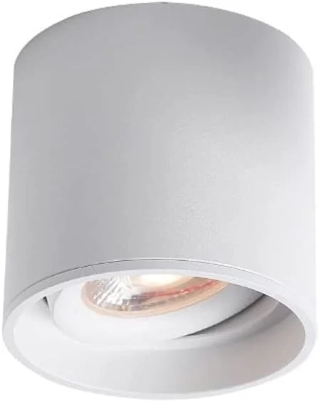 چراغ های سقفی ZZZHS، چراغ نقطه ای مدرن و مینیمالیستی، چراغ پایین LED با قابلیت تنظیم 30 درجه، زاویه تابش 36 درجه، چراغ دیواری گرد 5 وات (رنگ: سفید، اندازه: 6000K-نور سفید)