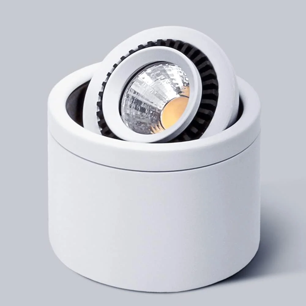 چراغ های سقفی روکار ZZZHS، چراغ پایین LED با توان 5 وات، قابلیت چرخش 360 درجه، نورافکن کوچک، چراغ سقفی استوانه ای، مناسب برای اتاق نشیمن، اتاق خواب، آشپزخانه، راهرو