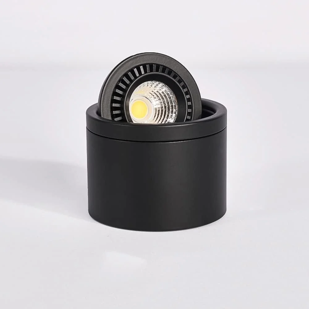 چراغ های سقفی ZZZHS با قابلیت چرخش 360 درجه، چراغ نقطه ای قابل تنظیم، چراغ سقفی LED آلومینیومی گرد 5 وات با صرفه جویی در انرژی، چراغ دیواری خانگی (رنگ: نور سفید 6000k)