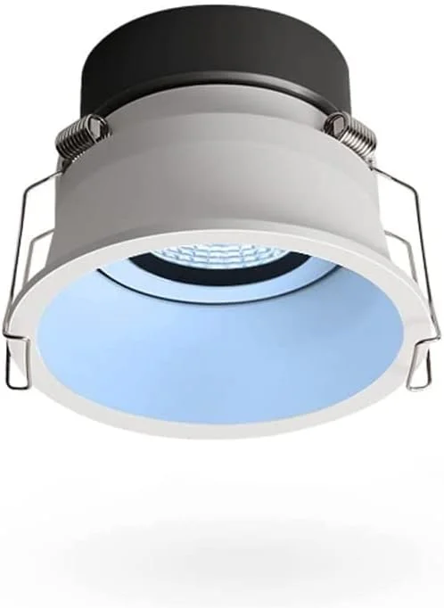 چراغ های سقفی ZZZHS، چراغ LED قابل تنظیم 30 درجه، 5 وات، چراغ های سقفی توکار سفید، نورافکن تمام آلومینیومی با زاویه پرتو 38 درجه، چراغ دیواری خانگی LED (رنگ: 6000k-نور سفید)